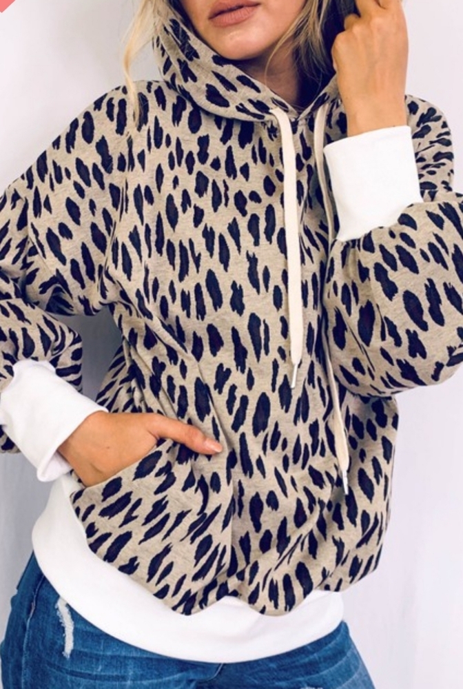 Leopard Casual Hoodie